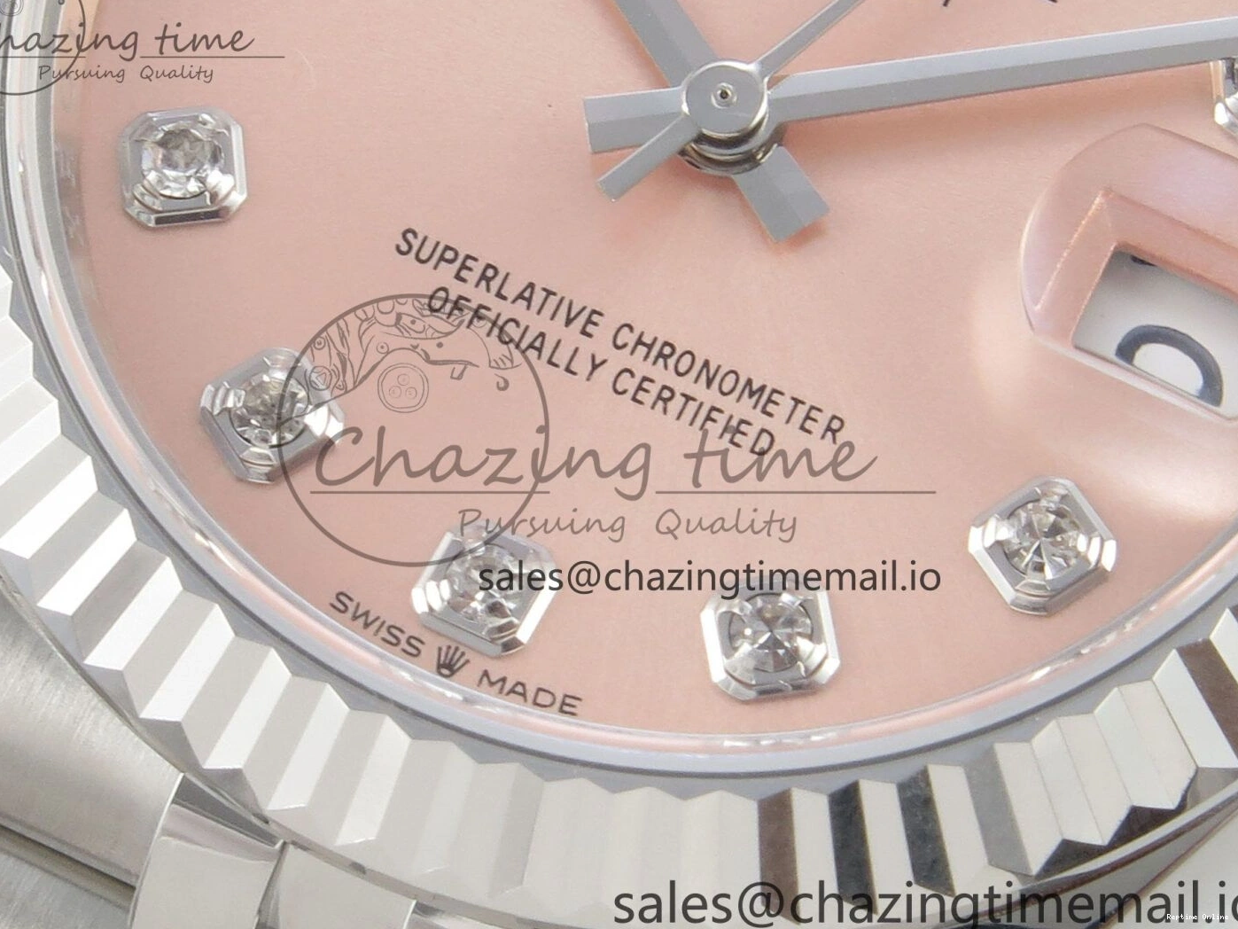 0105 Trendsetting DateJust 31 278274 THBF 1:1 Best Edition 904L Steel RG Diamond Dial on SS Jubilee Bracelet HZ Cal. 3